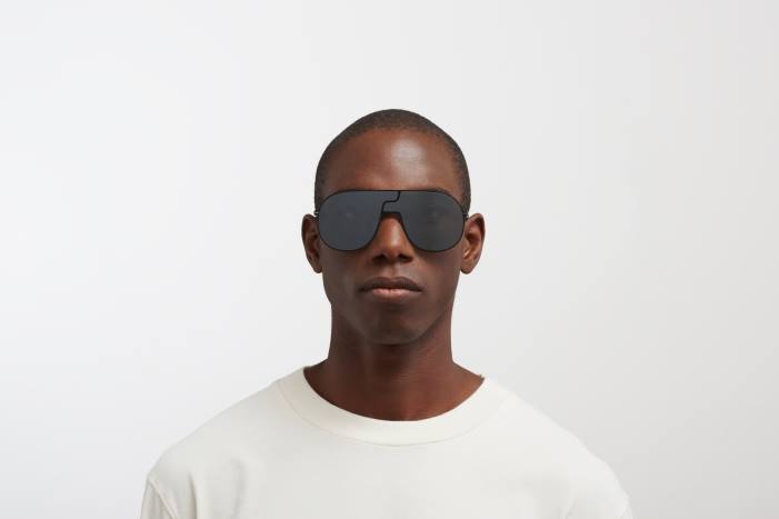 stel: jet black|linse: sølv flash studie12.1 MYKITA F0JJ31 studie