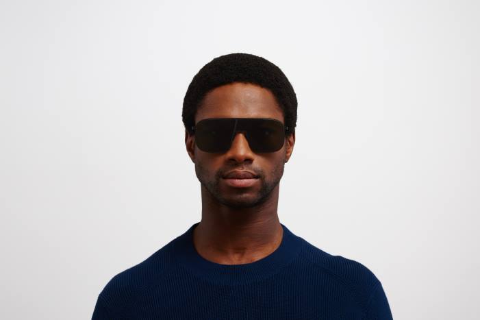 stel: sort|linse: mørkegrå massiv studie12.2 MYKITA F0JJ39 studie